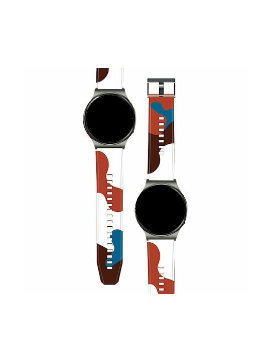 Λουράκι σιλικόνης Smooth Geometric για Ticwatch Pro/Pro 2020/Pro 3/Pro 3 GPS-Πολύχρωμο