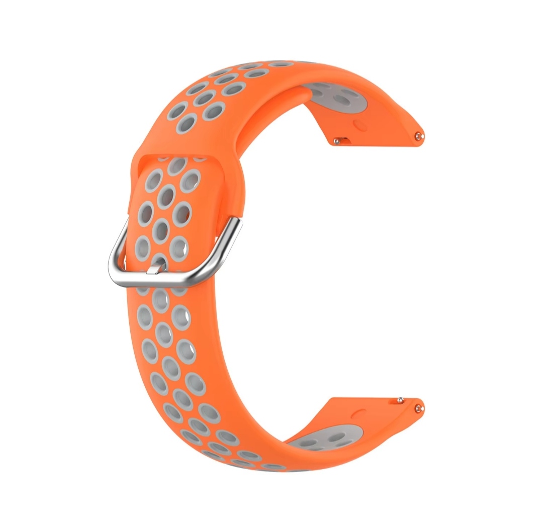 Λουράκι σιλικόνης ActivEdge για Haylou GST 43mm/ GST LITE 43mm - Πορτοκαλί