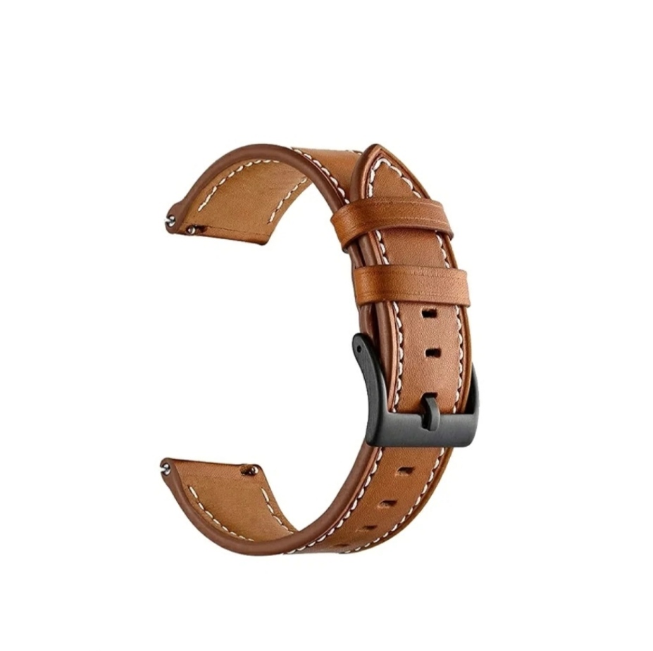 Wishbox λουράκι Leather για Samsung Galaxy Watch 3 (45mm) - Καφέ