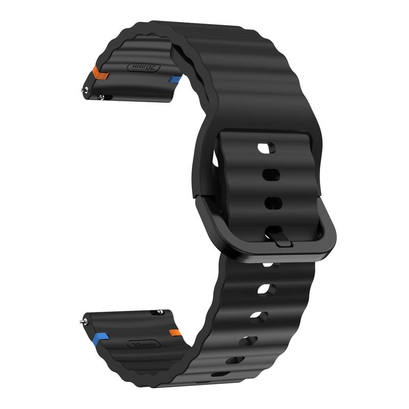 Wishbox λουράκι waves για Xiaomi Watch S1 Pro - Μαύρο