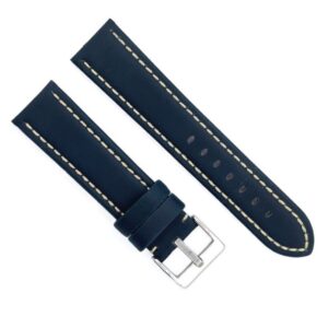 Wishbox λουράκι Leather για Amazfit Cheetah Round / Cheetah Pro/Cheetah Square - Navy μπλε